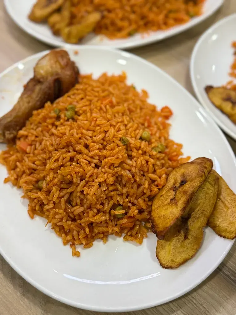 West African cuisine specialty dish at Liberian Cuisine Bar and Grill in Edmonton, AB
